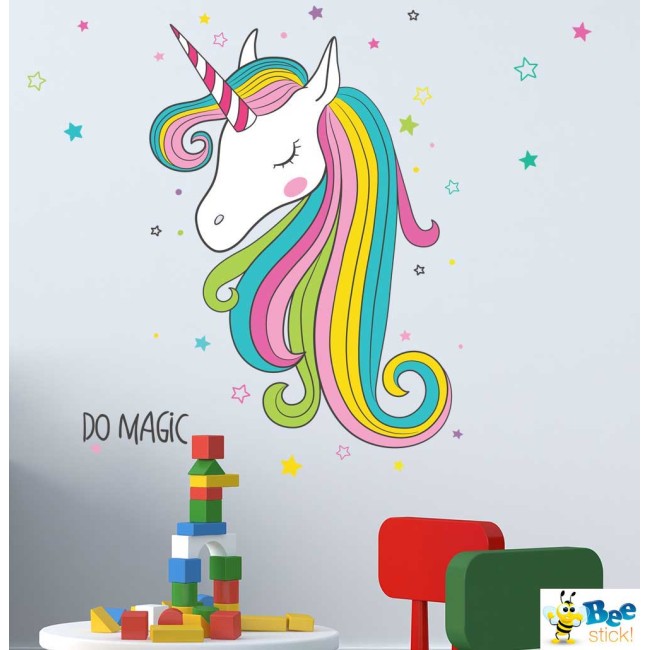 Színes unikornis lány