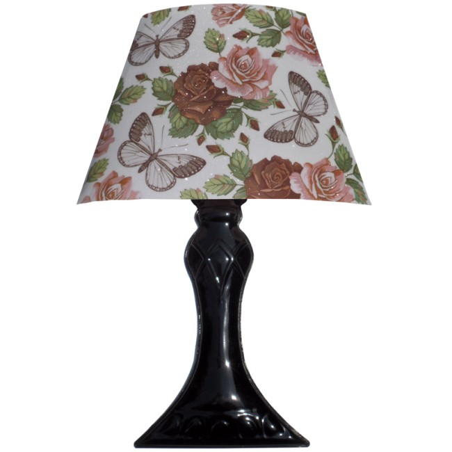 3D LED lámpa matrica - Színes virágok és pillangó