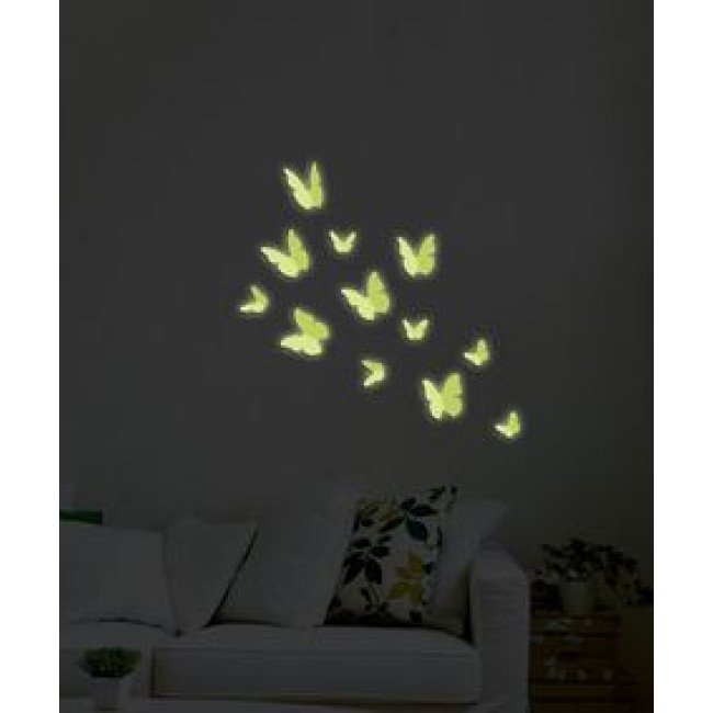 3D Foszforeszkáló pillangó csomag