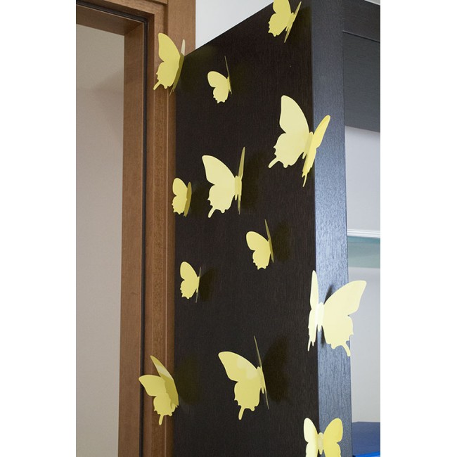 3D Sárga pillangó csomag