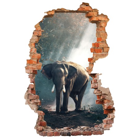 Elefánt - 3D hatású matrica