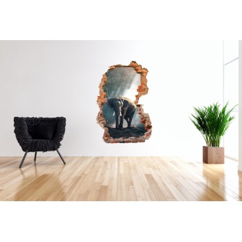 Elefánt - 3D hatású matrica