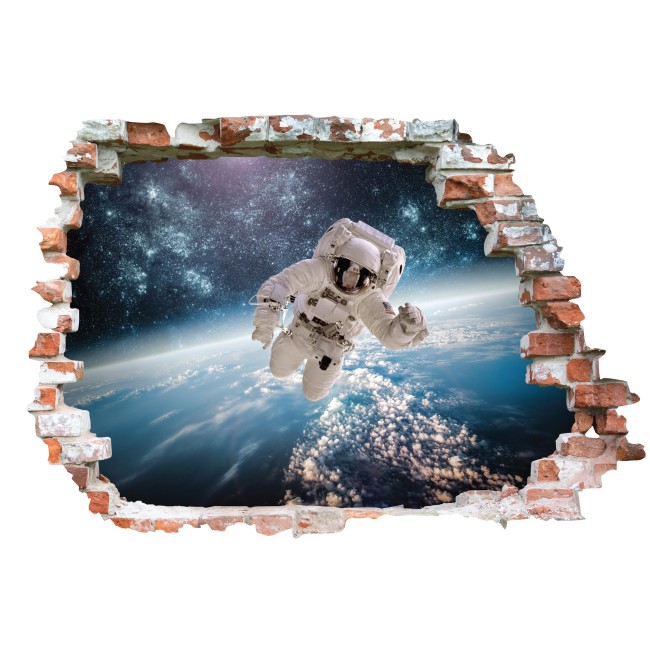 Asztronauta - 3D hatású matrica