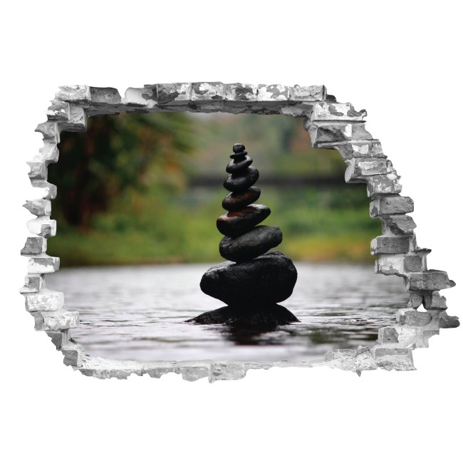 Zen - 3D hatású matrica