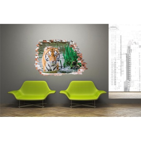 Tigris - 3D hatású matrica