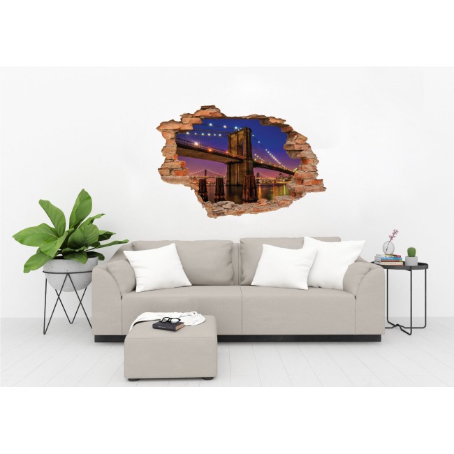 Brooklyn Bridge - 3D hatású matrica