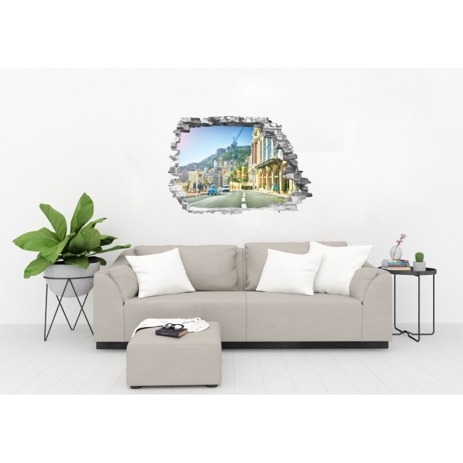 Zsúfolt utca - 3D hatású matrica