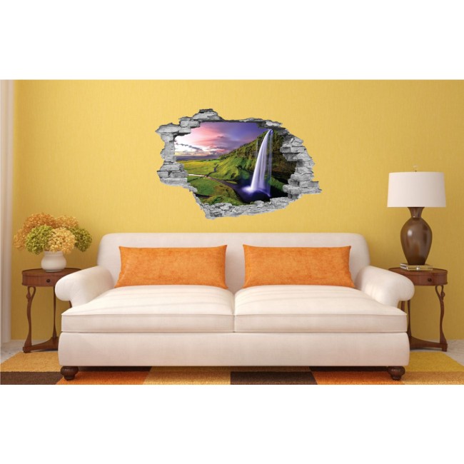 Hegyi vízesés - 3D hatású matrica