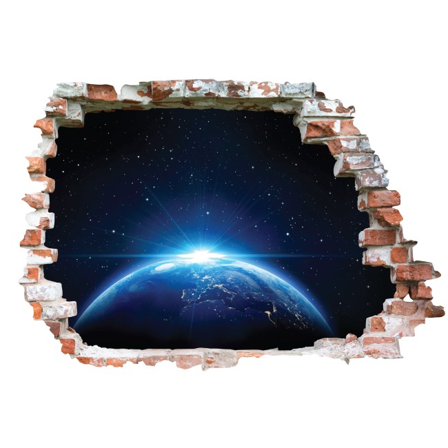 A Föld a világűrben - 3D hatású matrica