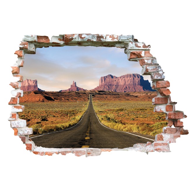 Út USA - 3D hatású matrica