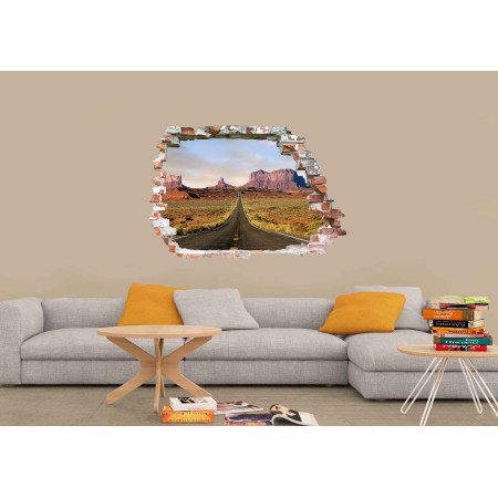 Út USA - 3D hatású matrica