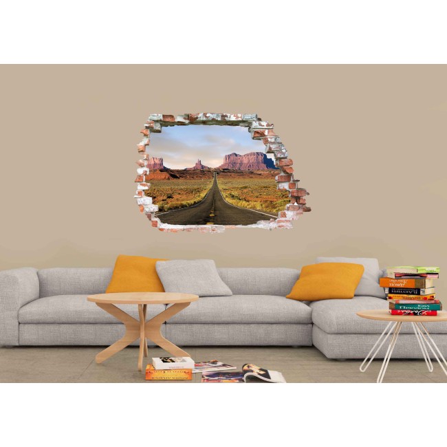 Út USA - 3D hatású matrica