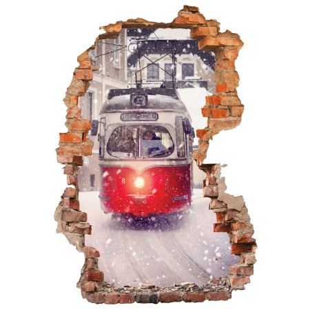 Villamos - 3D hatású matrica