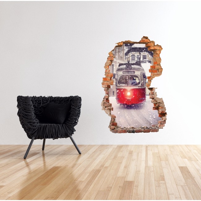 Villamos - 3D hatású matrica