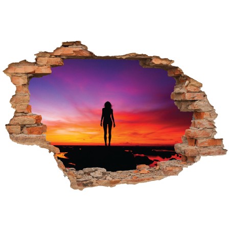 Női árnyék - 3D hatású matrica