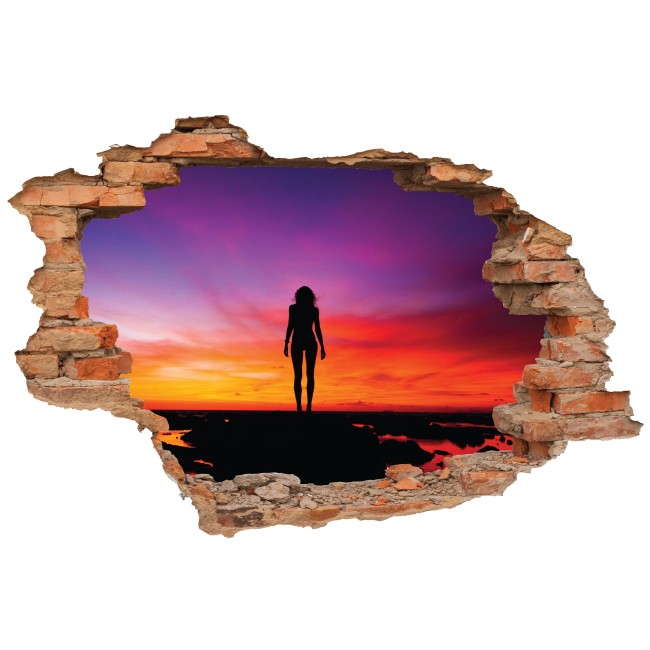 Női árnyék - 3D hatású matrica