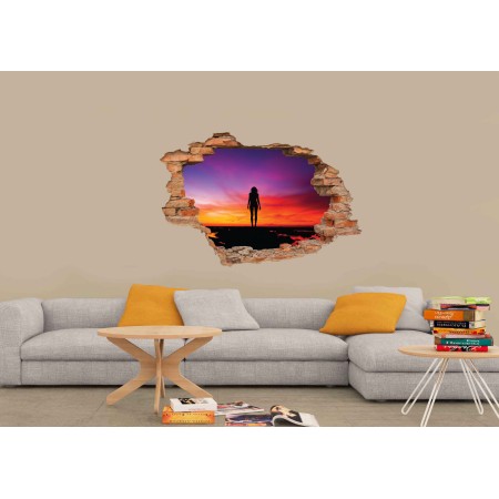 Női árnyék - 3D hatású matrica