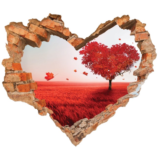 Szerelem fa - 3D hatású matrica