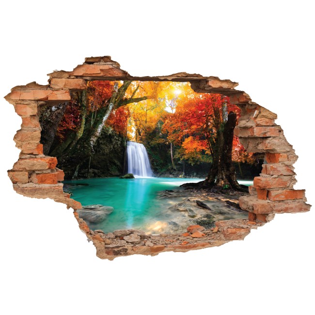 Őszi vízesés - 3D hatású matrica