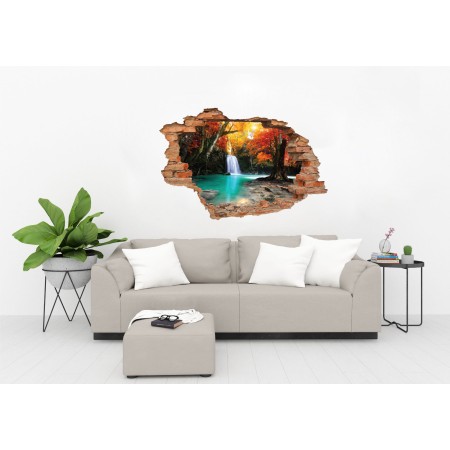 Őszi vízesés - 3D hatású matrica