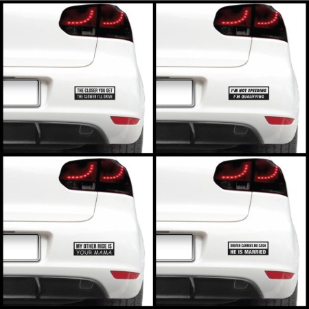Autós matrica - Vicces offenzív szövegek (csomag)
