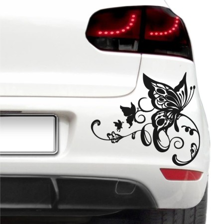 Autós matrica - Művészi pillangó