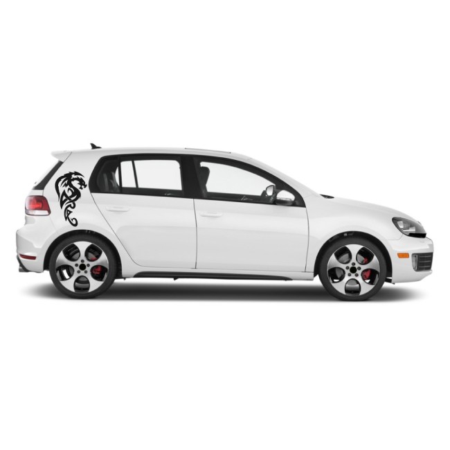 Autós matrica - Tribal sárkány