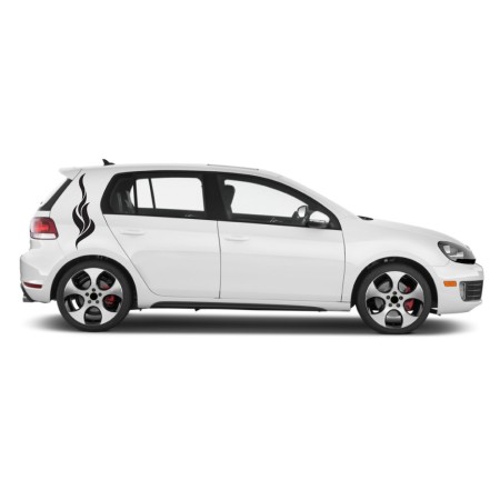 Autós matrica - Szálló lángok