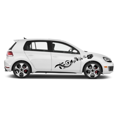 Autós matrica - Stilizált levendula