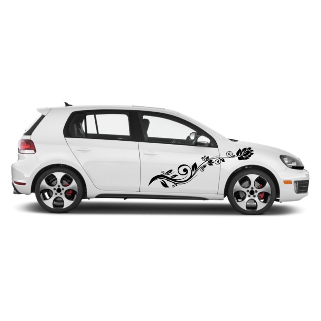 Autós matrica - Stilizált levendula