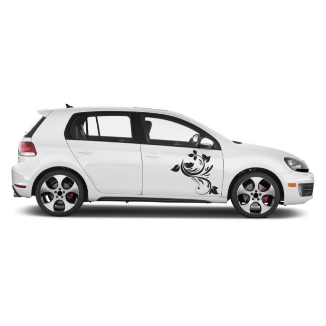 Autós matrica - Levél ostor