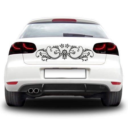 Autós matrica - Virágözön