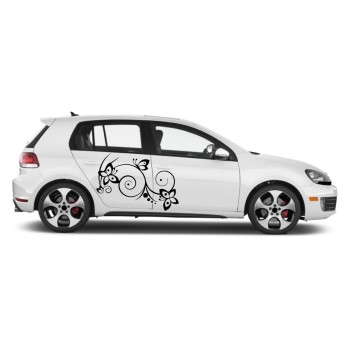 Autós matrica - Pillangó spirál