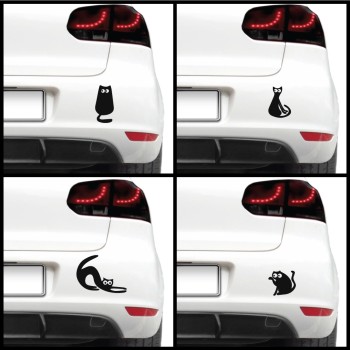 Autós matrica - Aranyos cica (csomag)