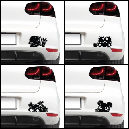 Autós matrica - Jópofa állat (csomag)