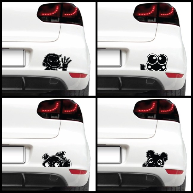 Autós matrica - Jópofa állat (csomag)