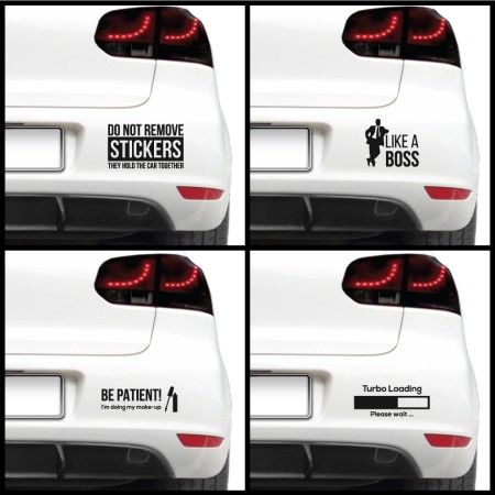 Autós matrica - Poénos szövegek (csomag)