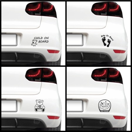 Autós matrica - Baby on board (csomag)