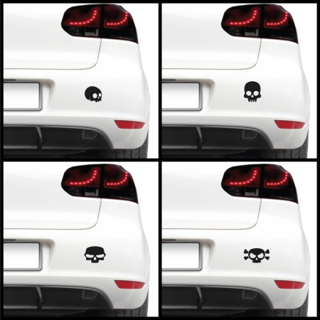 Autós matrica - Koponyák (csomag)