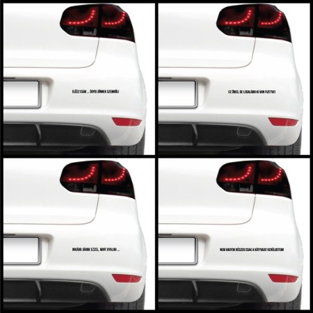 Autós matrica - Beszólások (csomag)