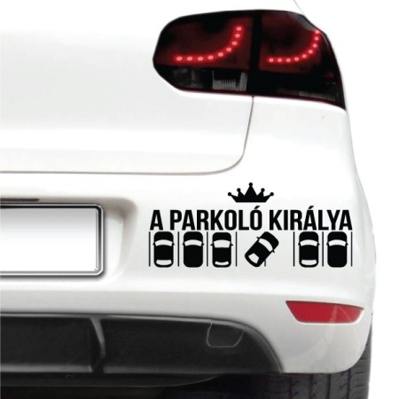 Autós matrica - Parkoló királya