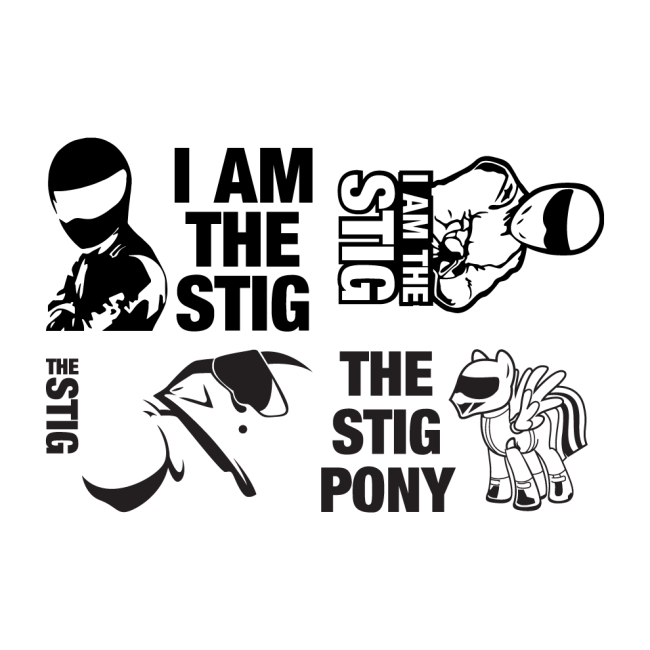 Autós matrica - The Stig csomag