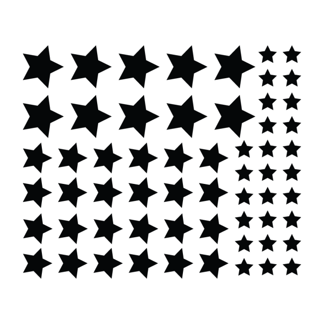 Autós matrica - Csillagok (csomag)