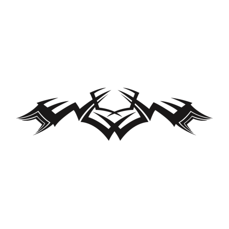 Autós matrica - Tribal villám