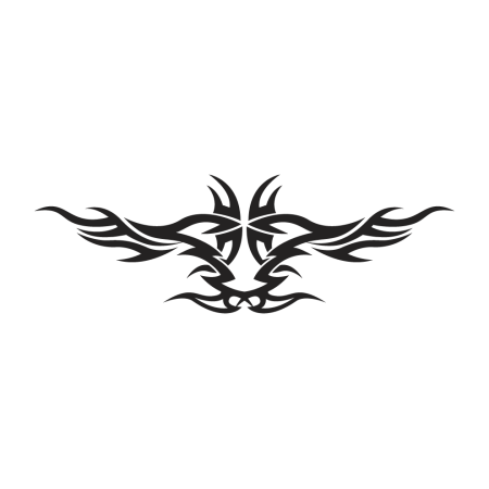 Autós matrica - Szimmetrikus tribal