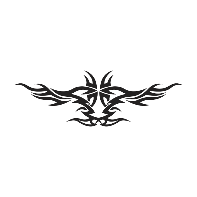 Autós matrica - Szimmetrikus tribal