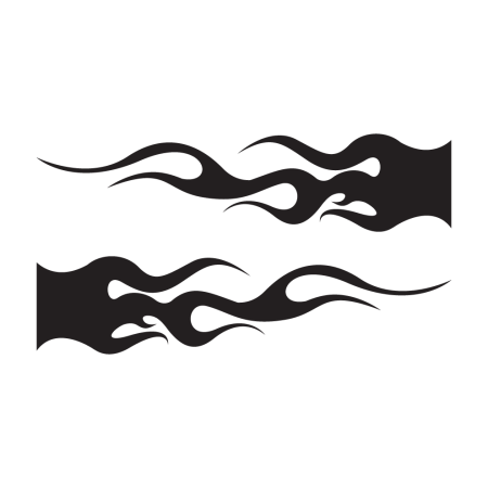 Autós matrica - Lángnyelv