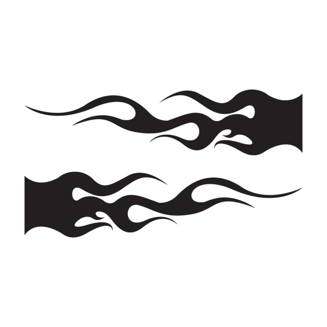 Autós matrica - Lángnyelv