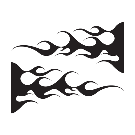 Autós matrica - Lángok