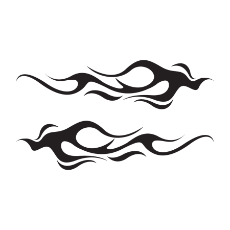 Autós matrica - Múló lángok